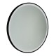 80024-001 Bathroom Black CCT Round Mirror with Hanger Strap