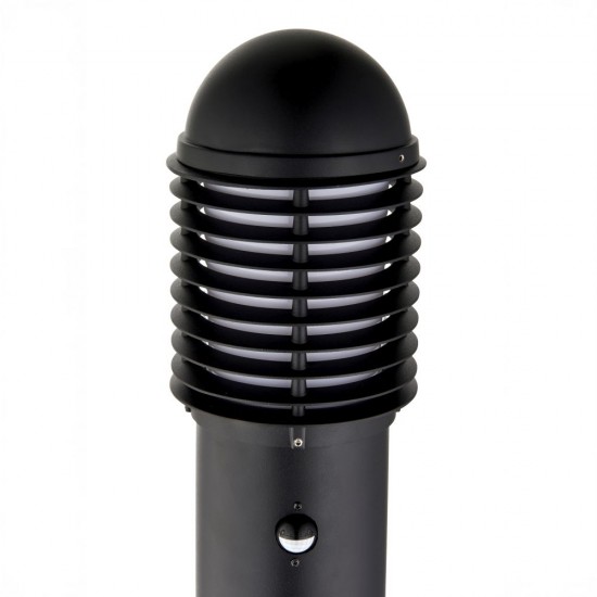 80052-001 Outdoor Matt Black PIR Bollard