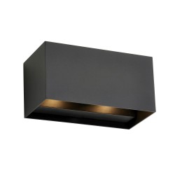 80082-001 LED Matt Black Up&Down CCT Twin Wall Lamp