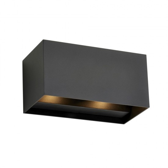 80082-001 LED Matt Black Up&Down CCT Twin Wall Lamp