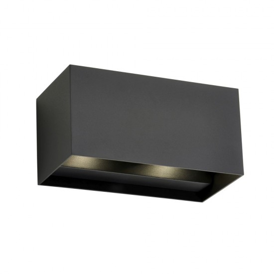 80082-001 LED Matt Black Up&Down CCT Twin Wall Lamp