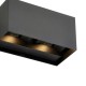 80082-001 LED Matt Black Up&Down CCT Twin Wall Lamp