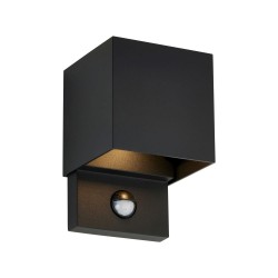 80089-001 Black Up&Down CCT Wall Lamp with PIR/Photocell Sensor