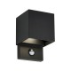 80089-001 Black Up&Down CCT Wall Lamp with PIR/Photocell Sensor