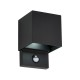 80089-001 Black Up&Down CCT Wall Lamp with PIR/Photocell Sensor