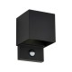 80089-001 Black Up&Down CCT Wall Lamp with PIR/Photocell Sensor