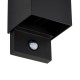 80089-001 Black Up&Down CCT Wall Lamp with PIR/Photocell Sensor