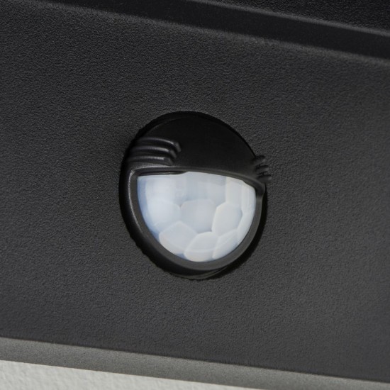 80089-001 Black Up&Down CCT Wall Lamp with PIR/Photocell Sensor