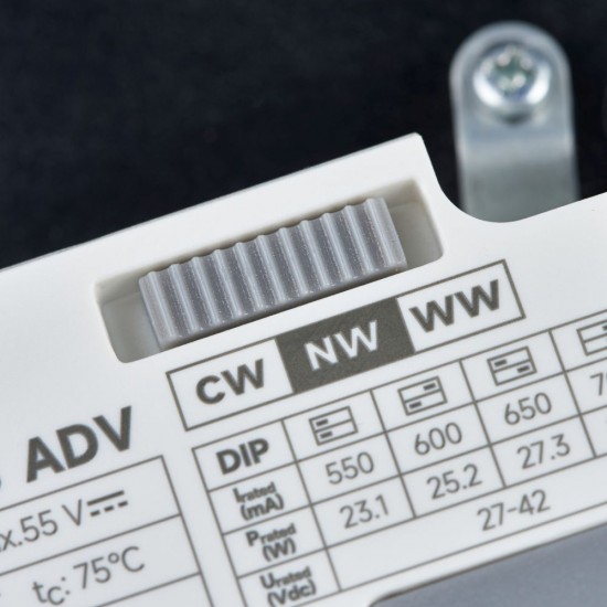 80096-001 White CCT Multi Wattage Flush IP65