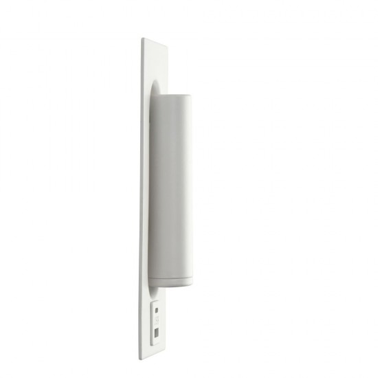 80099-001 White Recessed Wall Lamp with USB & C Port
