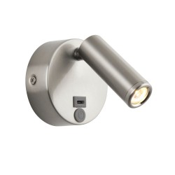 80101-001 Brushed Satin Nickel LED Wall Lamp with C Port