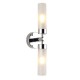 80109-001 Chrome 2 Light Wall Lamp with Frosted Glass IP44