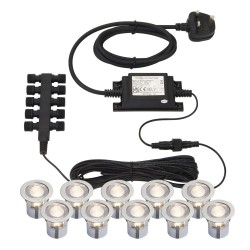 21759-001 Set of 10 CCT Decking Lights ∅3 cm