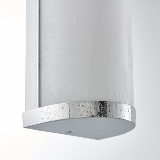 21844-001 Chrome 2 Light with Frosted Glass IP44