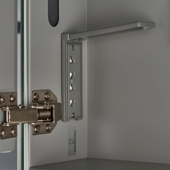 31680-001 LED Cabinet Mirror with Shaver Socket IP44