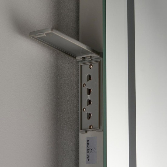 54482-001 Bathroom LED Mirror with Shaver Socket