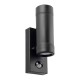 7794-001 Black Up&Down PIR Wall Lamp