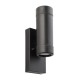 73337-001 Black Up&Down Photocell Wall Lamp