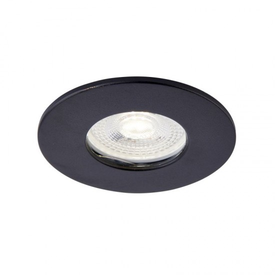 62334-001 IP65 Matt Black Recessed Downlight Ø 8.5 cm