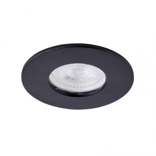 62334-001 IP65 Matt Black Recessed Downlight Ø 8.5 cm