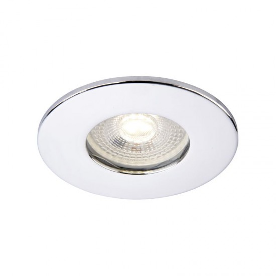 62336-001 IP65 Chrome Recessed Downlight Ø 8.5 cm