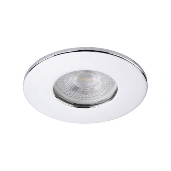 62336-001 IP65 Chrome Recessed Downlight Ø 8.5 cm