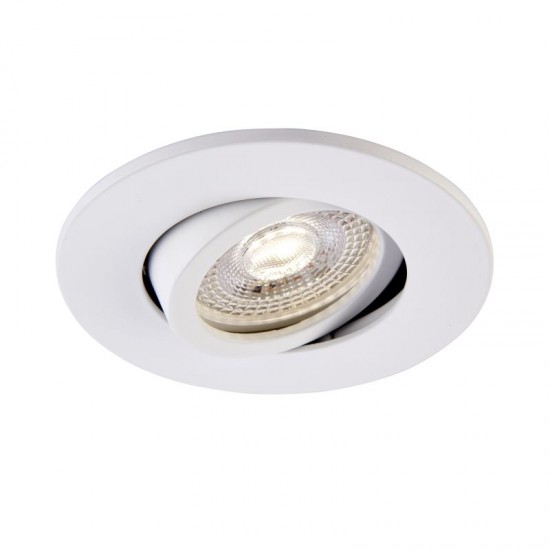 62313-001 Adjustable White Recessed Downlight Ø 9.2 cm