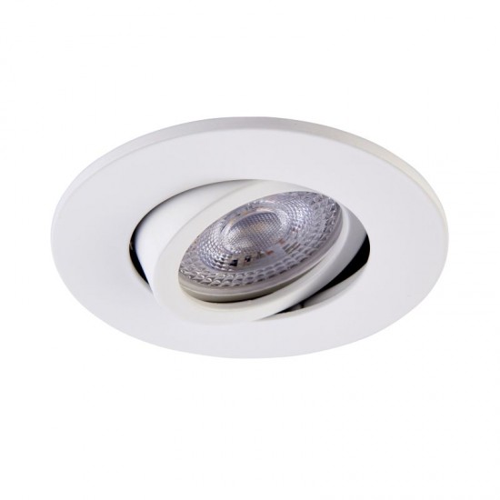 62313-001 Adjustable White Recessed Downlight Ø 9.2 cm