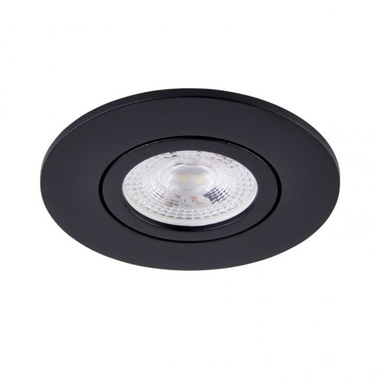62314-001 Adjustable Black Recessed Downlight Ø 9.2 cm
