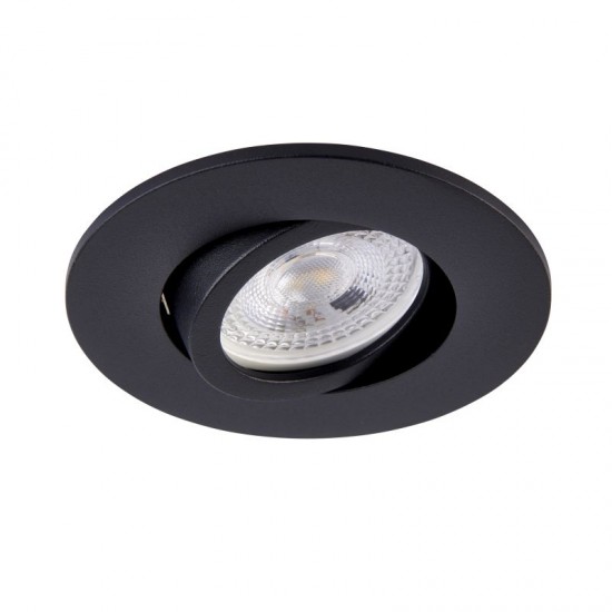 62314-001 Adjustable Black Recessed Downlight Ø 9.2 cm