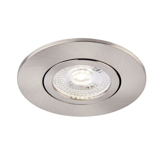 62315-001 Adjustable Satin Nickel Recessed Downlight Ø 9.2 cm
