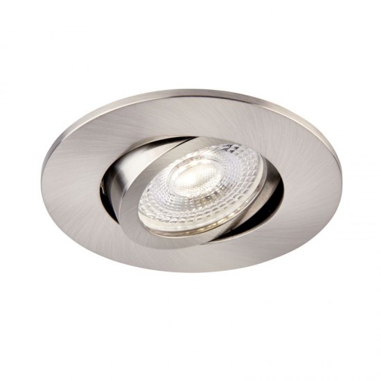 62315-001 Adjustable Satin Nickel Recessed Downlight Ø 9.2 cm