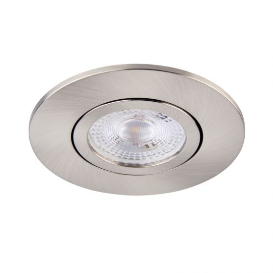62315-001 Adjustable Satin Nickel Recessed Downlight Ø 9.2 cm