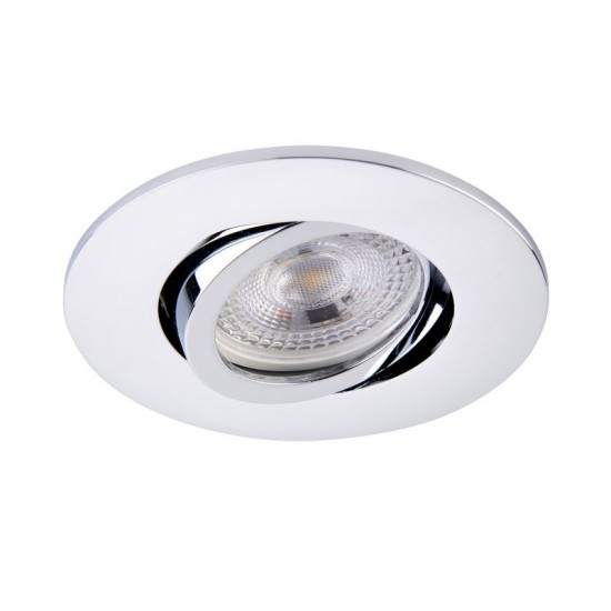 62316-001 Adjustable Chrome Recessed Downlight Ø 9.2 cm
