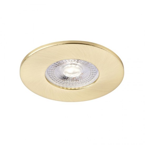 62330-001 Satin Brass Recessed Downlight Ø 8.5 cm