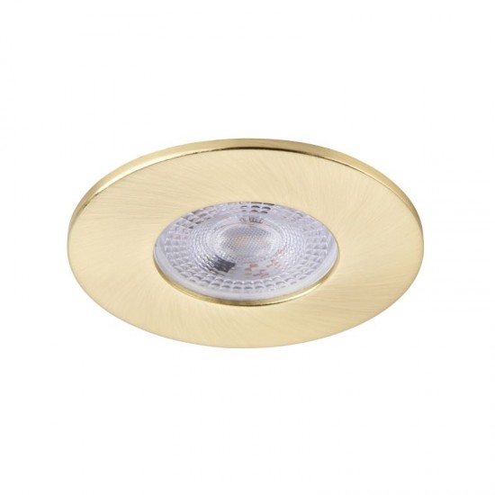 62330-001 Satin Brass Recessed Downlight Ø 8.5 cm