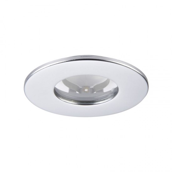 62338-001 IP65 Silver Recessed Downlight Ø 8.5 cm
