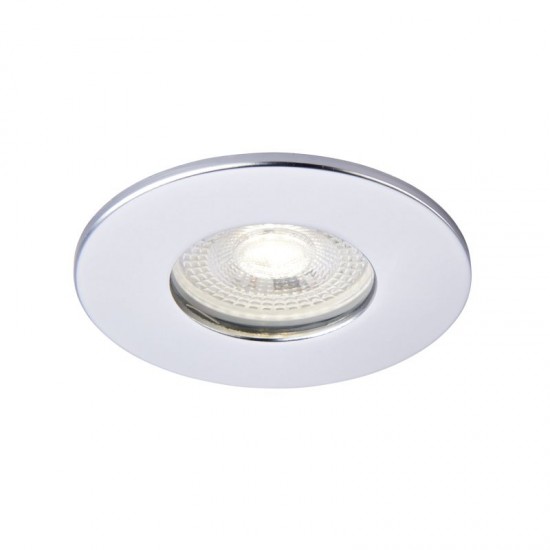 62338-001 IP65 Silver Recessed Downlight Ø 8.5 cm