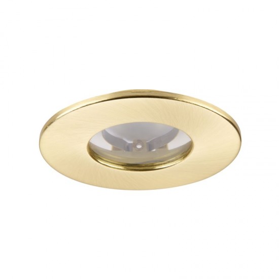 62340-001 IP65 Satin Brass Recessed Downlight Ø 8.5 cm