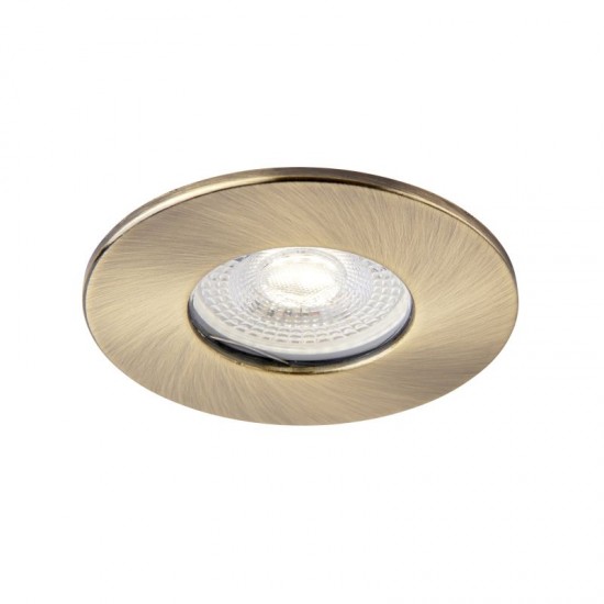62341-001 IP65 Antique Brass Recessed Downlight Ø 8.5 cm