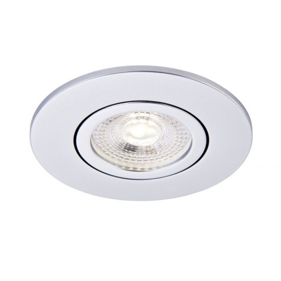 62318-001 Adjustable Silver Recessed Downlight Ø 9.2 cm