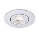 62318-001 Adjustable Silver Recessed Downlight Ø 9.2 cm