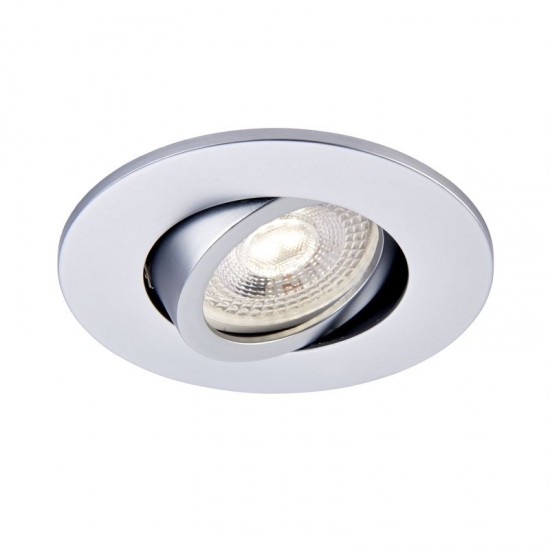 62318-001 Adjustable Silver Recessed Downlight Ø 9.2 cm