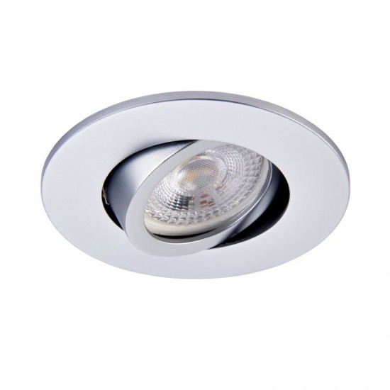62318-001 Adjustable Silver Recessed Downlight Ø 9.2 cm