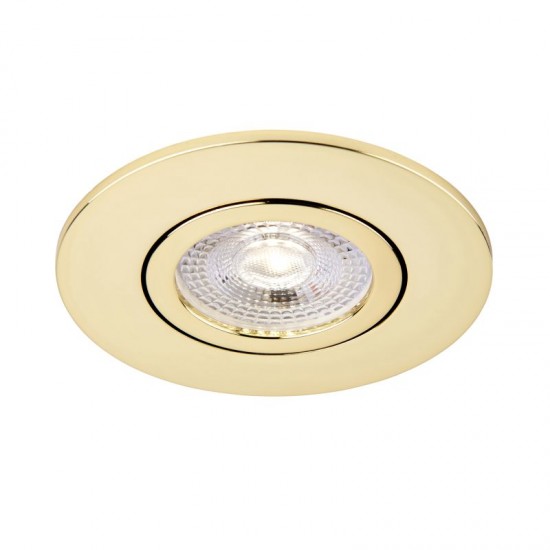 62319-001 Adjustable Brass Recessed Downlight Ø 9.2 cm