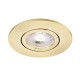 62320-001 Adjustable Satin Brass Recessed Downlight Ø 9.2 cm