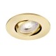 62320-001 Adjustable Satin Brass Recessed Downlight Ø 9.2 cm