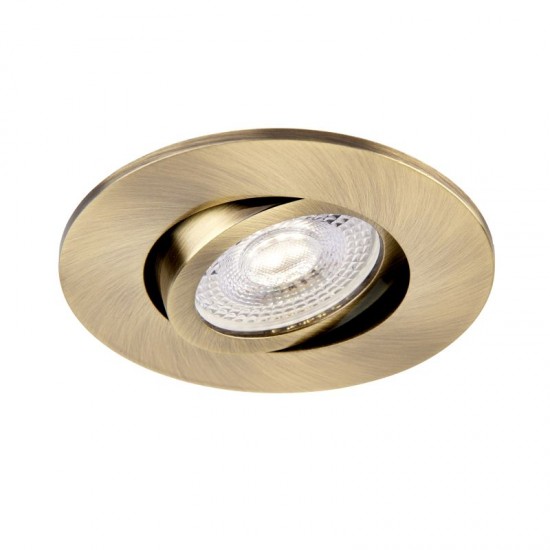 62321-001 Adjustable Antique Brass Recessed Downlight Ø 9.2 cm
