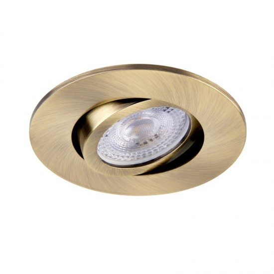 62321-001 Adjustable Antique Brass Recessed Downlight Ø 9.2 cm