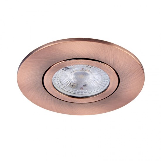 62322-001 Adjustable Copper Recessed Downlight Ø 9.2 cm
